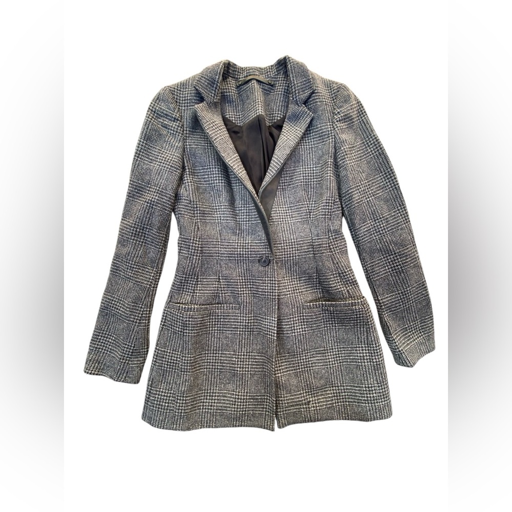 AllSaints Woman’s Plaid Wool Blazer